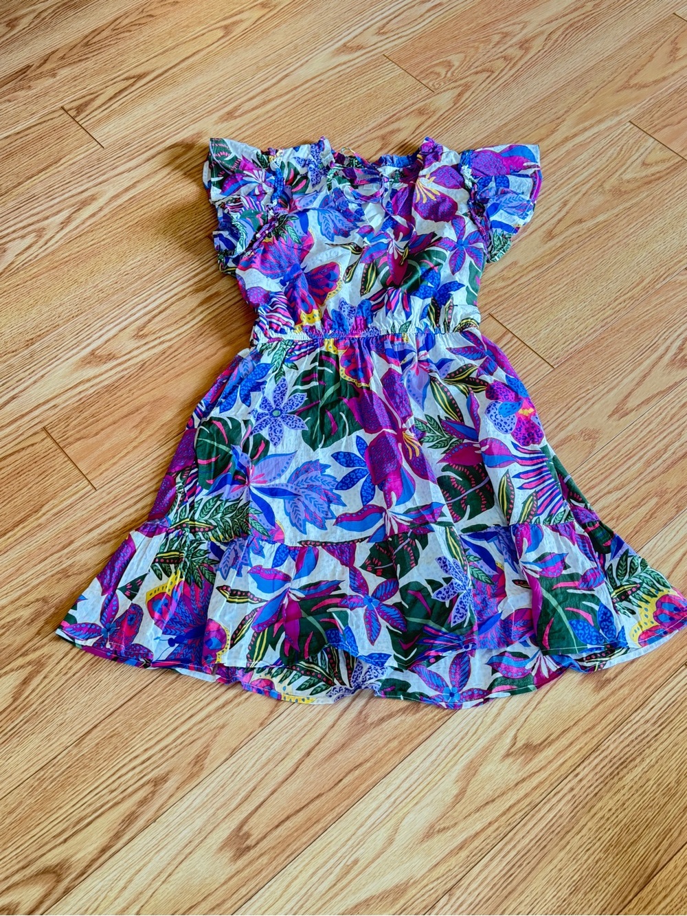 Sugar Lips Tropical Floral Mini Dress Size Small